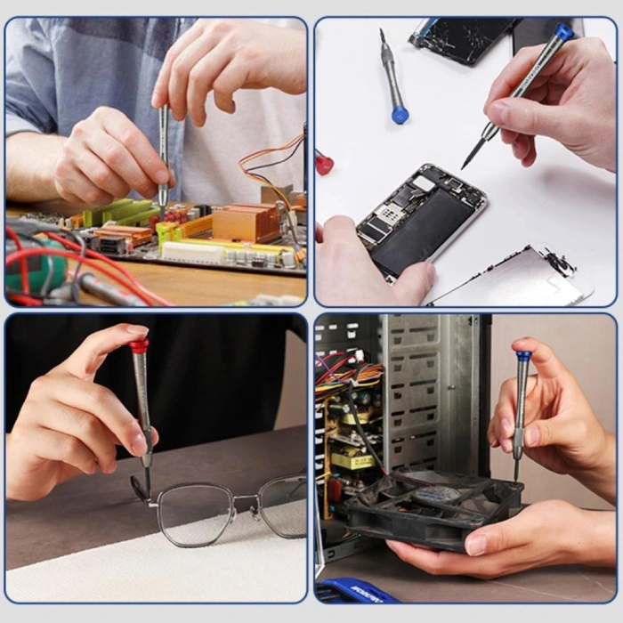 WORKPRO WP200549 6 Parça Profesyonel S2 Manyetik Saatçi Tornavida Seti