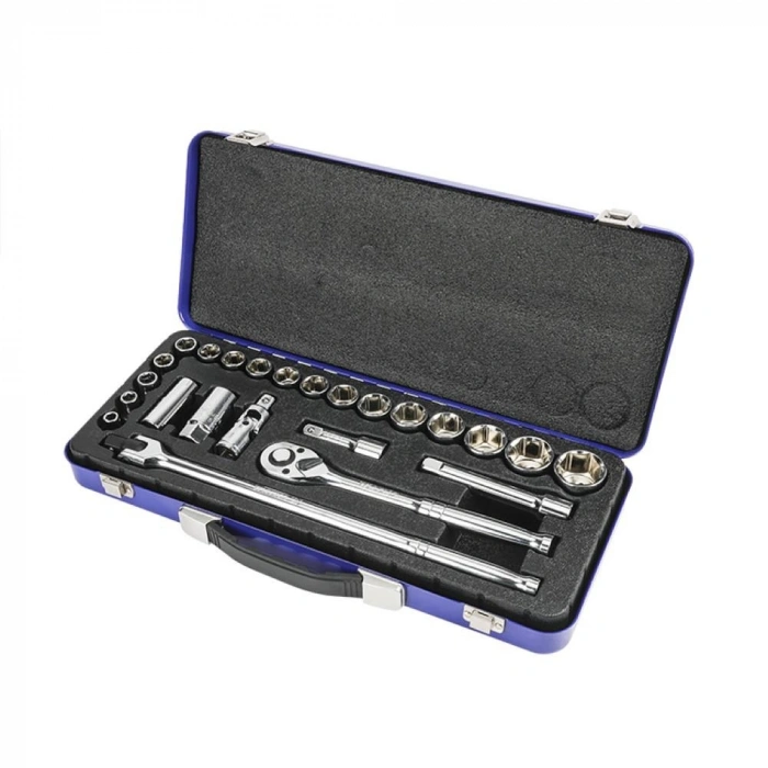 WORKPRO WP202564 1/2’ Cr-V 24 Parça Metrik Ağır Hizmet Lokma Takımı