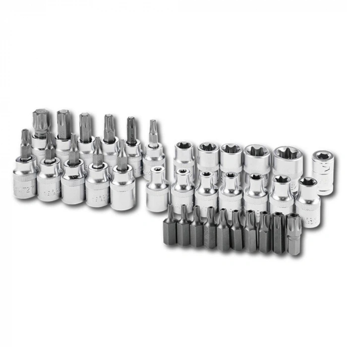 WORKPRO WP202595 3/8’ CR-V 34 Parça Ağır Hizmet Torx Lokma Takımı (E/T Serisi)