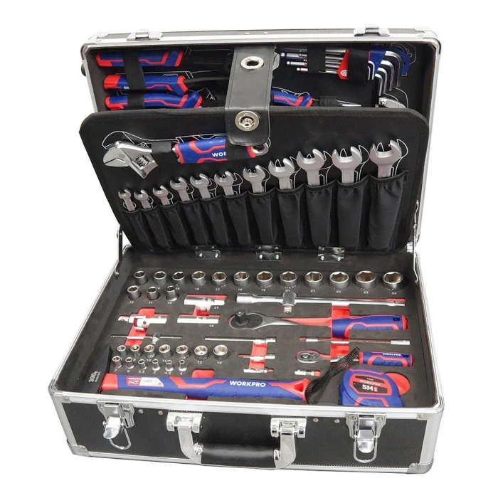 WORKPRO WP209089 145 Parça CR-V Profesyonel El Aleti Tamir Seti Tamir Bakım Çantası