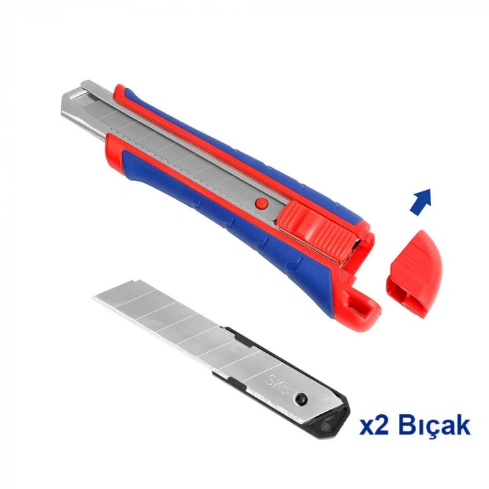 WORKPRO WP212009 18MM Ağır Hizmet Paslanmaz Çelik Kasa Maket Bıçağı