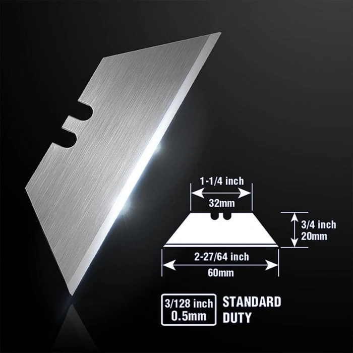 WORKPRO WP213017 Ağır Hizmet Alüminyum Gövde Geri Çekilebilir Rötuş Maket Bıçağı + 3 Adet Yedek Bıçak