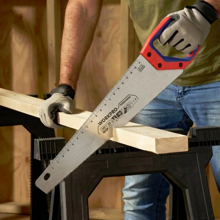 WORKPRO WP215007 500mm SK5 7 TPI Ağır Hizmet Tipi El Testeresi