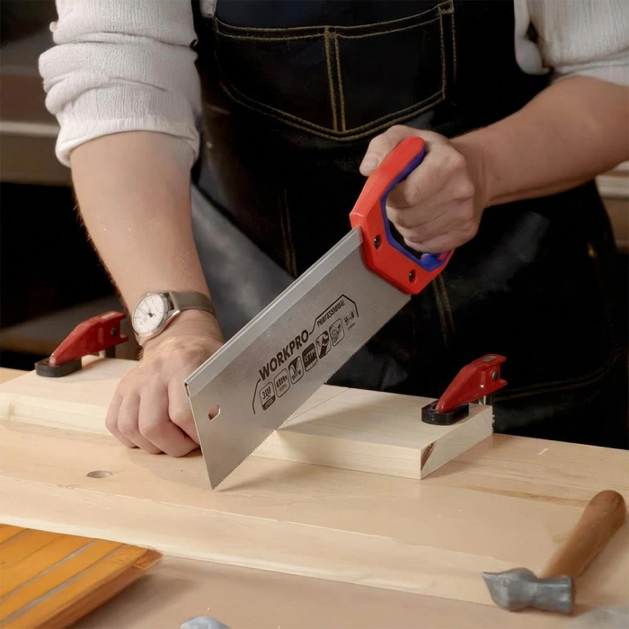 WORKPRO WP215015 350mm 65Mn 12 TPI Ağır Hizmet Şevli El Testeresi