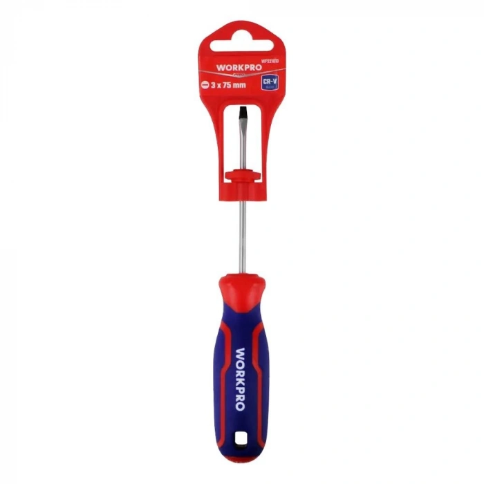 WORKPRO WP221013 3x75mm CR-V Profesyonel Düz Tornavida