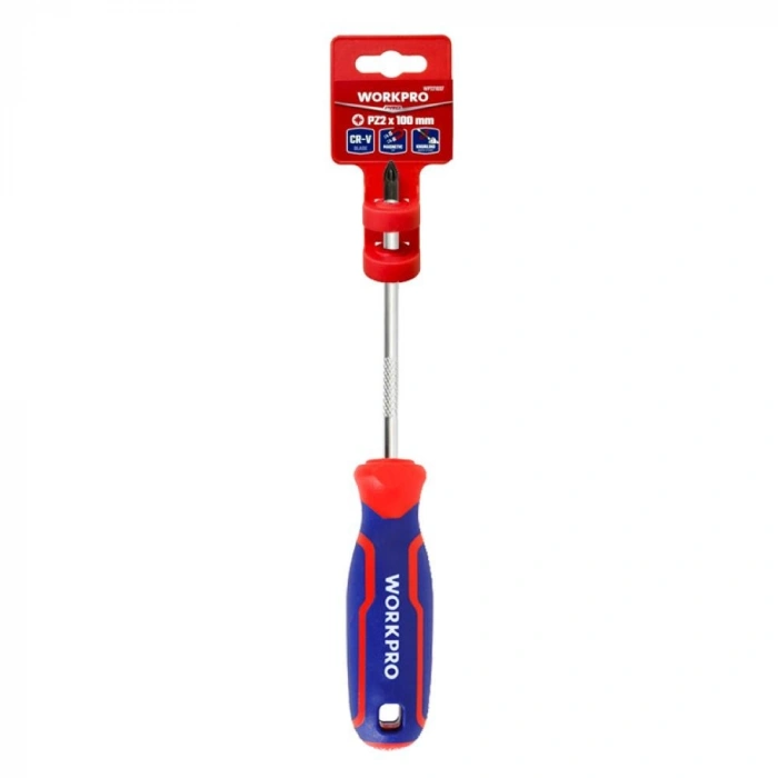 WORKPRO WP221037 PZ2x100mm CR-V Manyetik Profesyonel Yıldız Tornavida