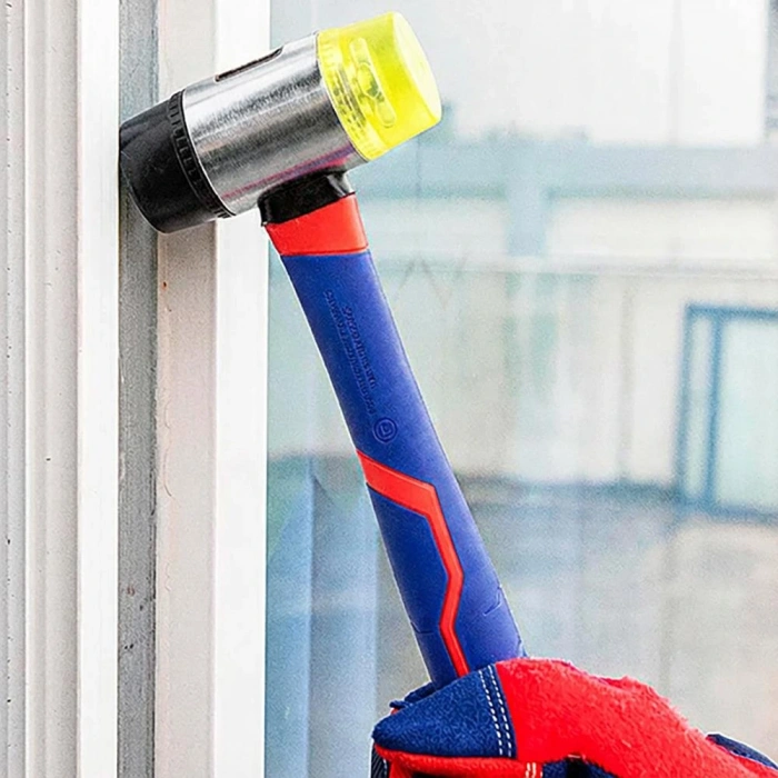 WORKPRO WP241036 40mm Fiberglas Saplı Çift Başlı Hassas Lastik Çekiç