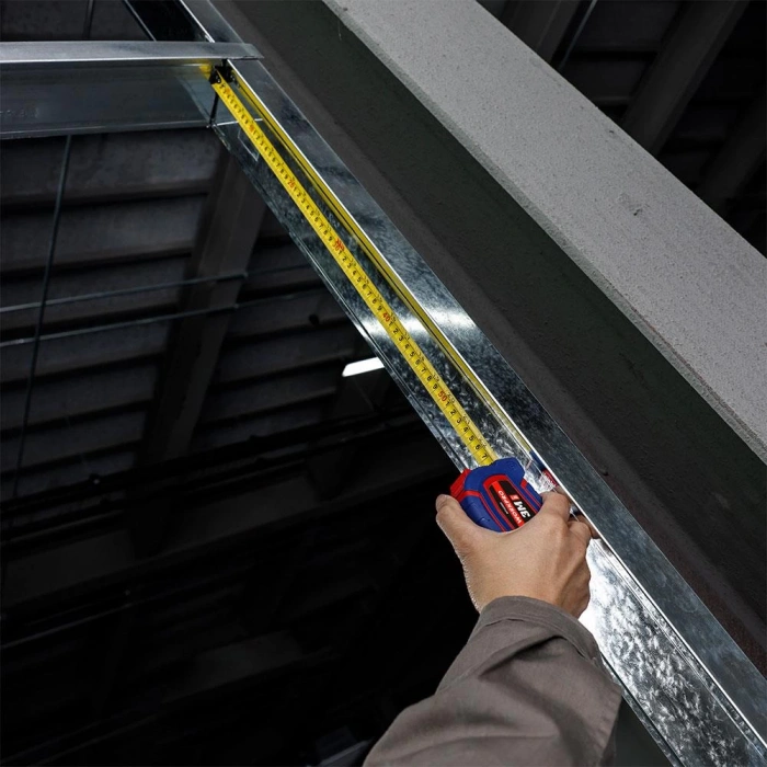 WORKPRO WP261008 3Mx16mm/10Ft. Naylon Kaplama Sarı Çelik Şerit Metre