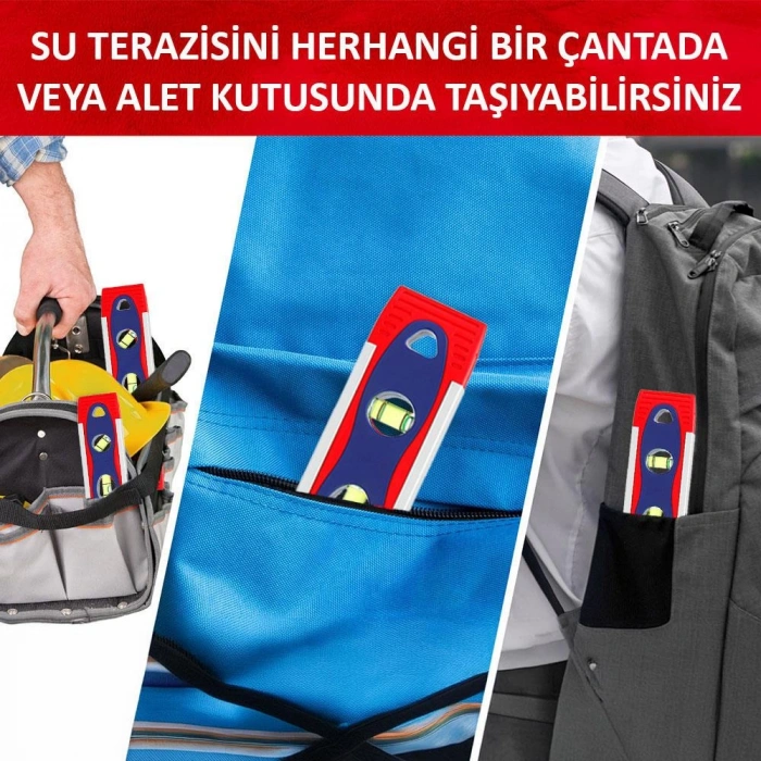 WORKPRO WP262027 225MM Manyetik Şoka Dayanıklı Torpedo Su Terazisi