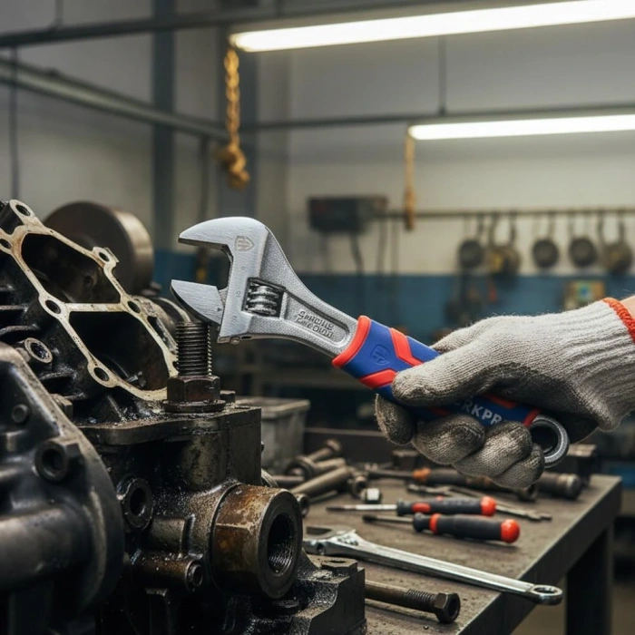 WORKPRO WP272010 150mm Cr-V Profesyonel Kurbağacık Anahtar