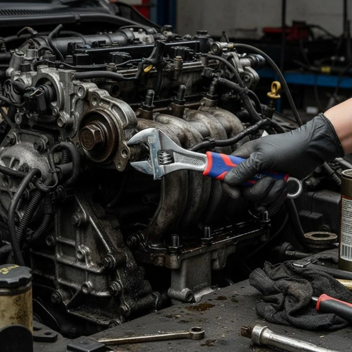 WORKPRO WP272011 200mm Cr-V Profesyonel Kurbağacık Anahtar