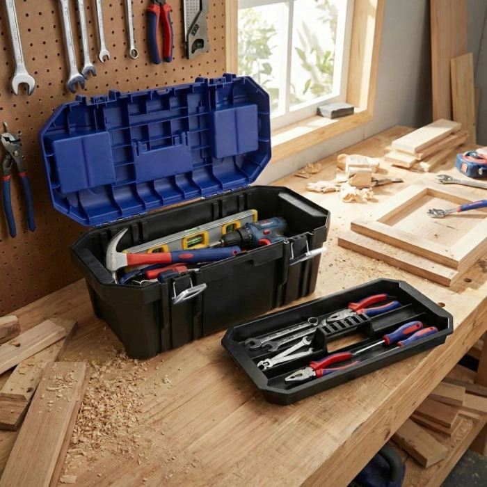 WORKPRO WP283017 19’’ Metal Kilitli Plastik Takım Çantası