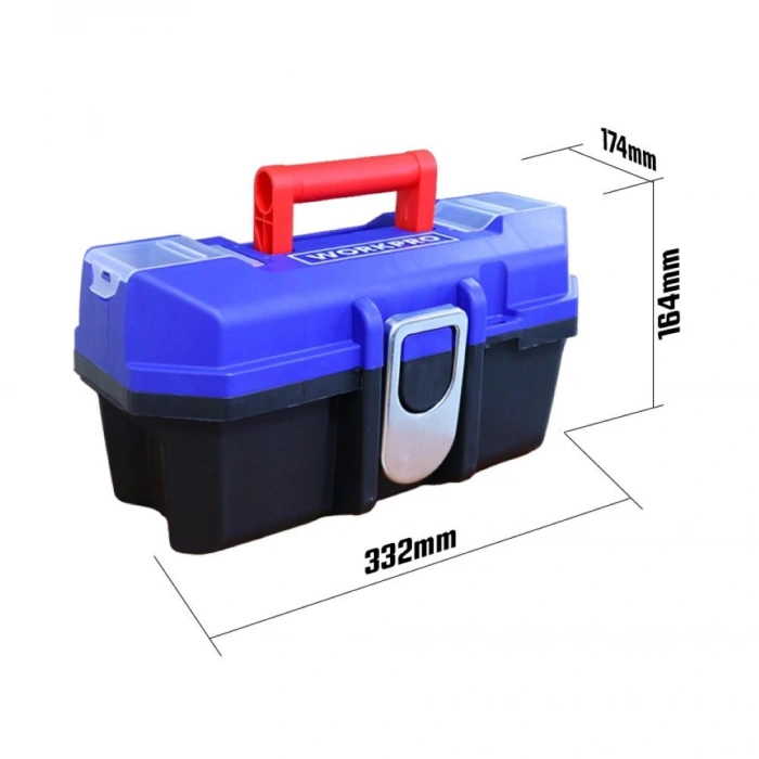 WORKPRO WP283021 13’’ Metal Kilitli Plastik Takım Çantası