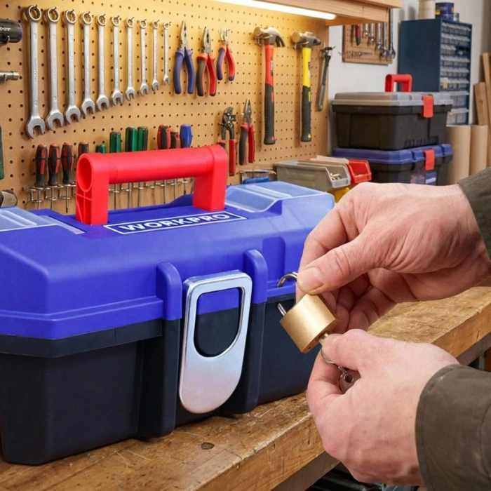 WORKPRO WP283021 13’’ Metal Kilitli Plastik Takım Çantası