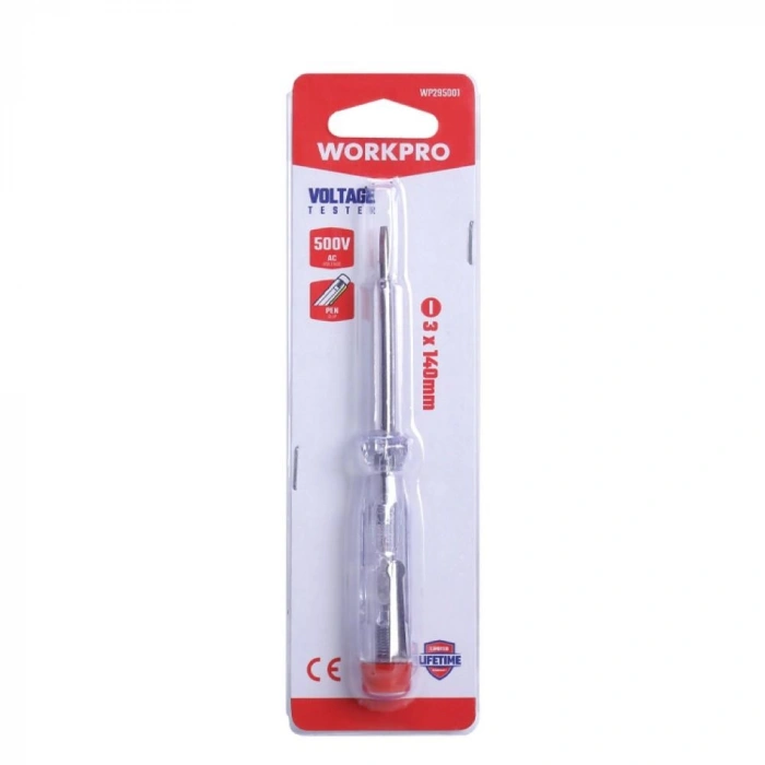 WORKPRO WP295001 3x140mm 100-250Volt AC Düz Uçlu Kontrol Kalemi