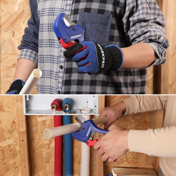 WORKPRO WP301007 60.5mm Profesyonel PPRC Plastik Boru Kesme Makası