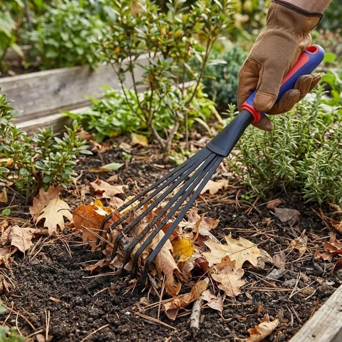 WORKPRO WP331028 360x87mm Çelik Profesyonel Mini Bahçe Tırmığı