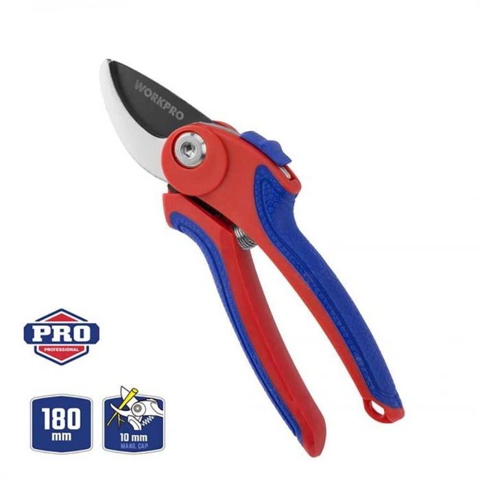 WORKPRO WP332001 180mm Profesyonel Bağ Bahçe Dal Budama Makası