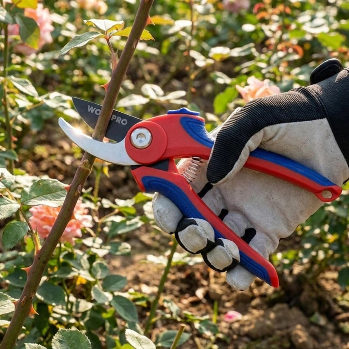 WORKPRO WP332001 180mm Profesyonel Bağ Bahçe Dal Budama Makası