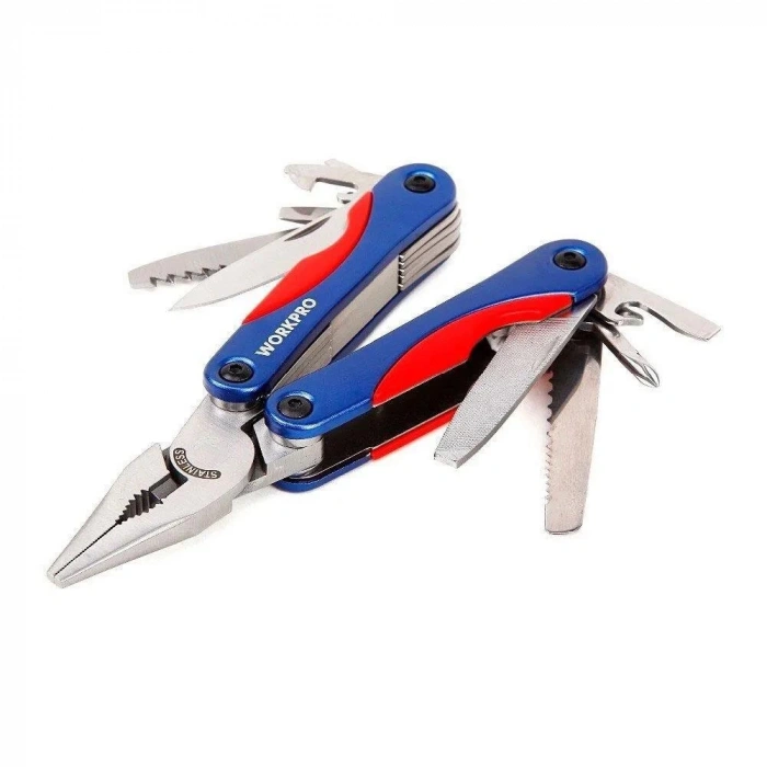 WORKPRO WP382017 12 IN 1 Çok Fonksiyonlu Profesyonel Mini Pense Seti + Taşıma Kılıfı