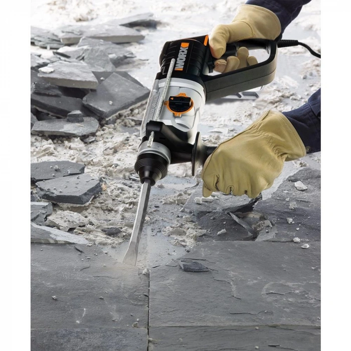 WORX WX339 800Watt 2.5J Profesyonel SDS-Plus Kırıcı/Delici + 4 Adet Uç