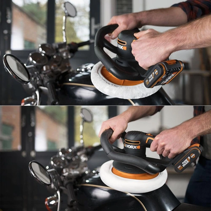 WORX WX856.9 20Volt 254MM Şarjlı Orbital Polisaj Makinesi (Akü Dahil Değildir)