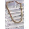 316L Çelik Gold Renk Balık Sırtı Model Kadın Kolye