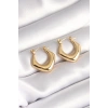 316L Çelik Gold Renk Kadın Küpe