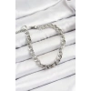 316L Çelik Gümüş Renk Kalın Zincir Erkek Bileklik