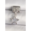 316L Çelik Gümüş Renk Zirkon Taşlı Yıldız Model Nomination Charm