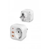 Ac-115 2500w 3.4a 2usb 1type-c 1soket Akım Korumalı Şarj Adaptörü Priz Çoğaltıcı