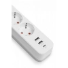 Akım Korumalı 3’lü Priz 2xusb 1xtype-c 3680w Girişli Uzatma Kablolu Priz Ftr16