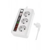 Akım Korumalı Usb’li Akıllı 3’lü Priz Zaman Ayarlı 5 Usb Uzatma Kablosu