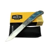 Knives Bk-009bl Mavi Kamp Çakı 23 Cm - Sedef Ampampamp Metal Saplı, Kılıflı, Kutulu