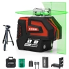 KOBB KBL32GTP Profesyonel Li-ion Yatay 360° ve Dikey Otomatik Hizalamalı Yeşil Nokta Şakül ve Çapraz Çizgi Lazer+Tripod