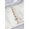 Pirinç Gold Renk Yıldız Model Kadın Bileklik