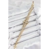 Pirinç Kurşun Model Zirkon Taşlı Gold Renk VİP Seri Kadın Bileklik