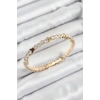 Pirinç Zirkon Taşlı Kelebek Model Gold Renk Yaylı Kadın Bileklik