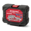 WORKPRO WP202541 3/8’ CR-V 24 Parça Metrik/İnç Ağır Hizmet Lokma Takımı