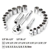WORKPRO WP202541 3/8’ CR-V 24 Parça Metrik/İnç Ağır Hizmet Lokma Takımı