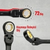 WORKPRO WP202603 8-17mm 8 Parça CR-V Profesyonel Mafsallı Cırcır Kombine Anahtar Takımı + Bez Taşıma Kılıfı