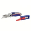 WORKPRO WP211012 Ağır Hizmet Alüminyum Gövde Katlanır Rötuş Maket Bıçağı + 10 Adet Yedek Bıçak