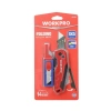 WORKPRO WP211026 Katlanır Çok Amaçlı Profesyonel Rötuş Maket Bıçağı + 14 Adet Yedek Bıçak
