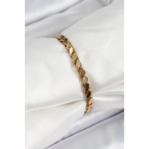 316L Çelik Arpa Model Gold Renk Kadın Bilekik