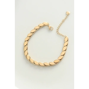 316L Çelik Gold Renk Arpa Zincir Bileklik
