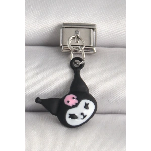 316L Çelik Gümüş Renk Kuromi Model Nomination Charm