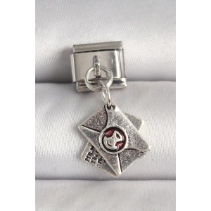 316L Çelik Gümüş Renk Mektup Model Nomination Charm