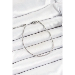 316L Çelik Gümüş Renk Yılan Zincir Erkek Bileklik