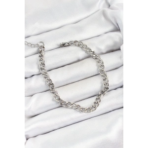 316L Çelik Gümüş Renk Zincir Erkek Bileklik