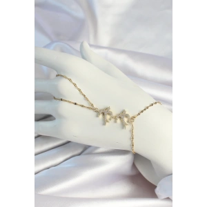 316L Çelik Zincirli Gold Renk Kuş Figürlü Şahmeran